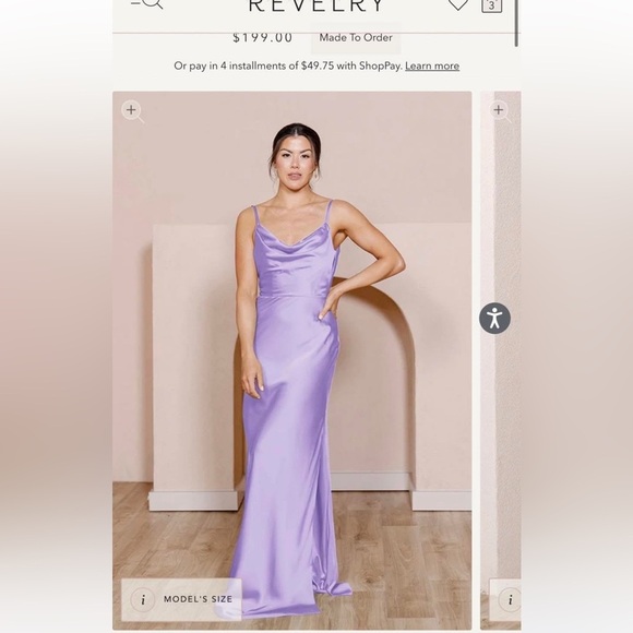 Revelry Dresses & Skirts - Revelry Size 12 Nadia Satin Dress in Amethyst-737